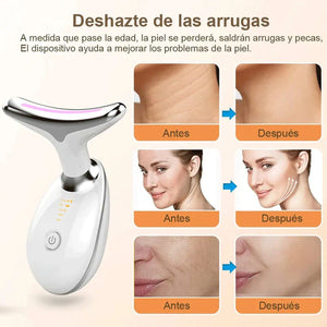 Masajeador Facial Cuello Antiarrugas Masajeador de Belleza para Estirar y Levantar la Piel